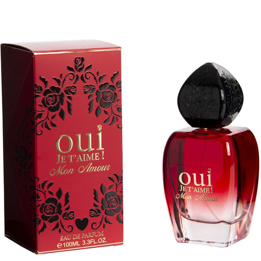 100 ml wody perfumowanej OUI JE T’AIME MON AMOUR Kwiatowo-owocowy zapach dla kobiet, o wysokiej zawartości olejków zapachowych 10%