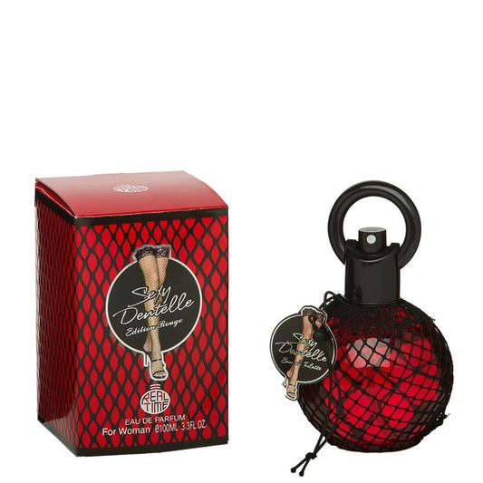 100 ml wody prefumowanej "SEXY DENTELLE ROUGE EDITION" Kwiatowo-owocowy orientalny zapach dla kobiet, o wysokiej zawartości olejków zapachowych 3%