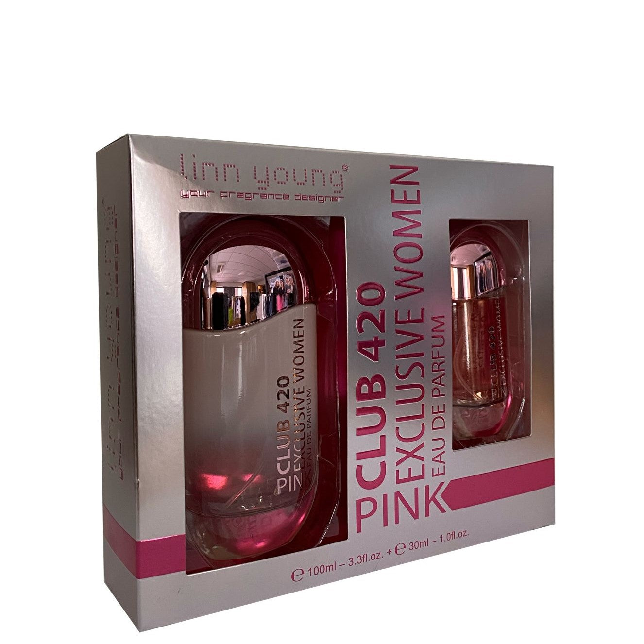 100 ml + 30 ml wody perfumowanej "CLUB 420 PINK" Kwiatowy zapach dla kobiet 1 