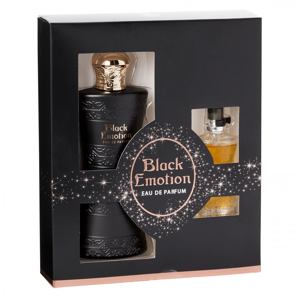 100 ml + 15 ml wody perfumowanej "BLACK EMOTION" Orientalno - Waniliowy Zapach dla Kobiet
