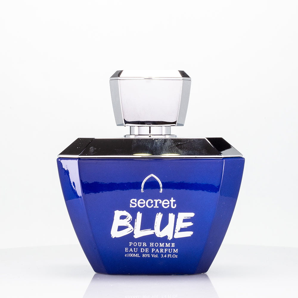 100 ml EDP SECRET BLUE drzewno-owocowy zapach dla mężczyzn