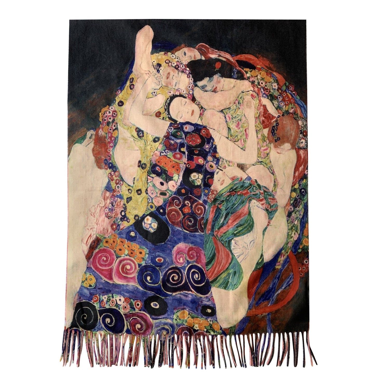 Wełniany szal, 70cm x 180cm, Klimt - Three Ages Of Women