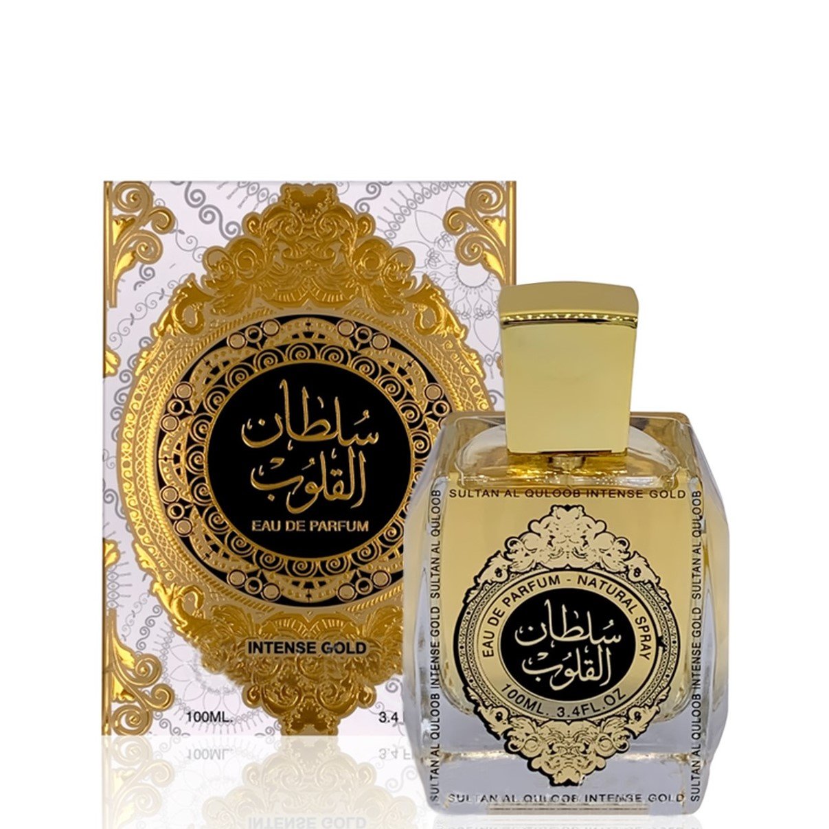 100 ml Woda Perfumowana Sultan Al Quloob Intense Gold Ostro- drzewny zapach dla kobiet i mężczyzn