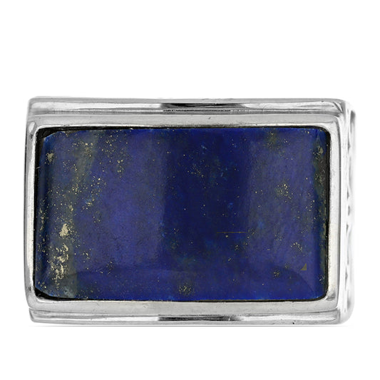 Pierścionek ze srebra próby 925 z lapis lazuli